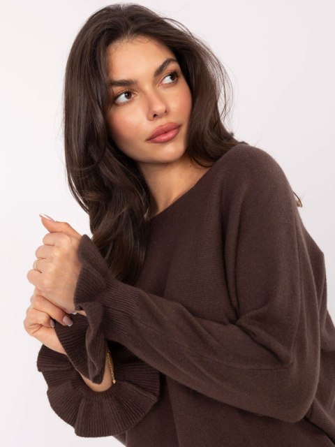 Sweter IT-SW-99717.89 ciemny brązowy