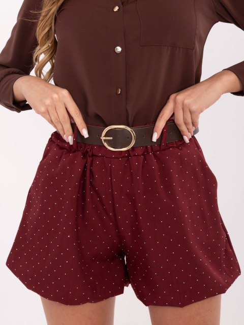 Szorty MI-SN-122408.57 bordowy