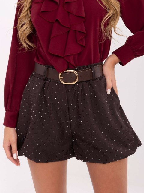 Szorty MI-SN-122408.57 ciemny brązowy