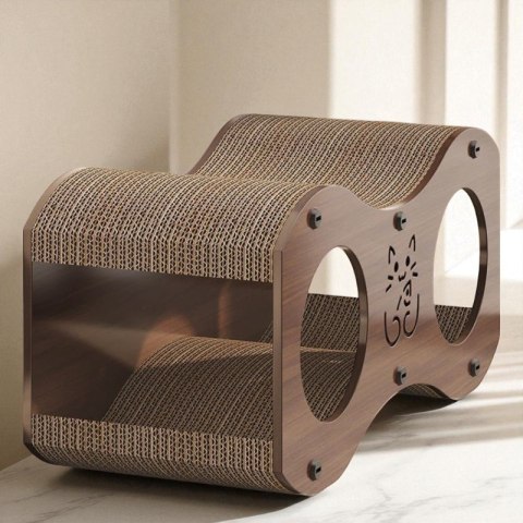 DOMEK DLA KOTA 2w1- budka, legowisko, drapak, 47 x 22 x 23cm KOT24