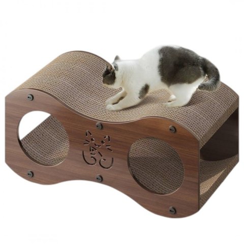 DOMEK DLA KOTA 2w1- budka, legowisko, drapak, 47 x 22 x 23cm KOT24