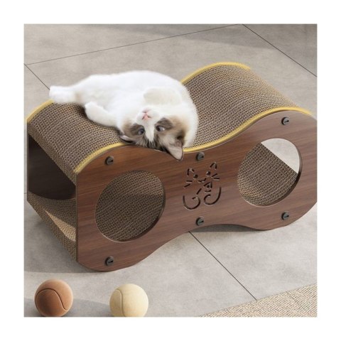 DOMEK DLA KOTA 2w1- budka, legowisko, drapak, 47 x 22 x 23cm KOT24