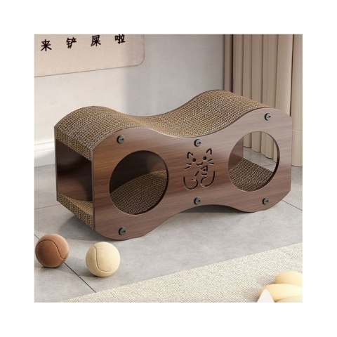 DOMEK DLA KOTA 2w1- budka, legowisko, drapak, 47 x 22 x 23cm KOT24