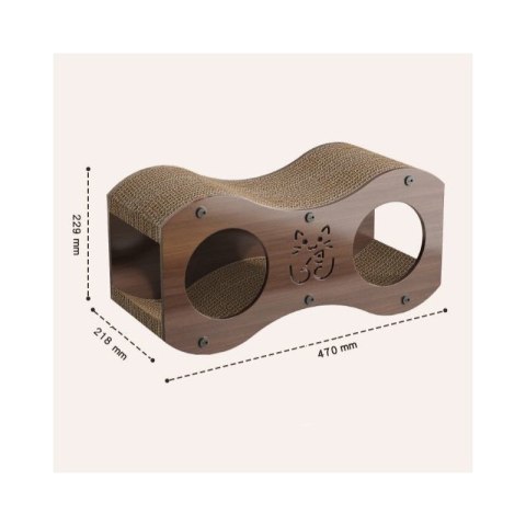 DOMEK DLA KOTA 2w1- budka, legowisko, drapak, 47 x 22 x 23cm KOT24