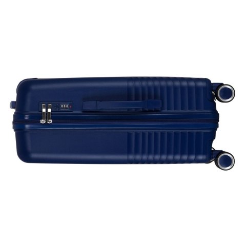 Zestaw walizek podróżnych z tworzywa ABS w granatowym kolorze - Peterson