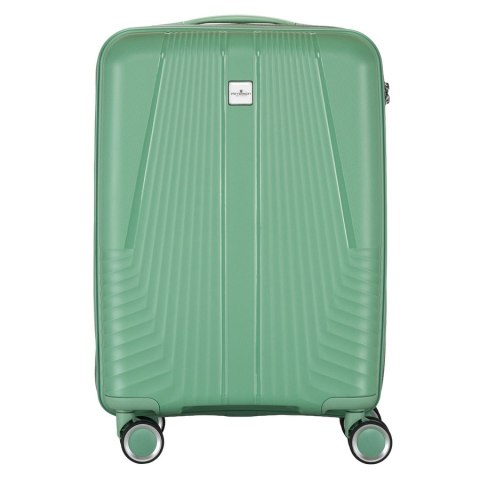 Zestaw walizek podróżnych z tworzywa ABS w zielonym kolorze - Peterson