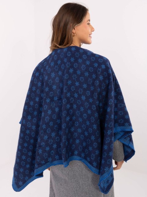 Poncho AT-PN-7661.89 granatowy