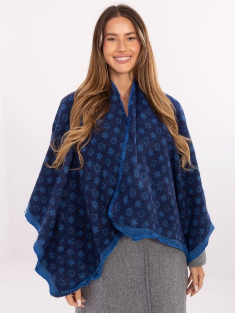Poncho AT-PN-7661.89 granatowy