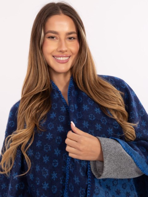 Poncho AT-PN-7661.89 granatowy