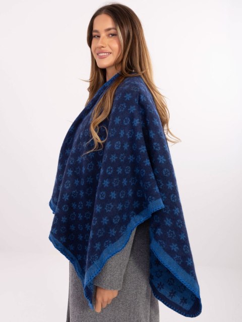 Poncho AT-PN-7661.89 granatowy