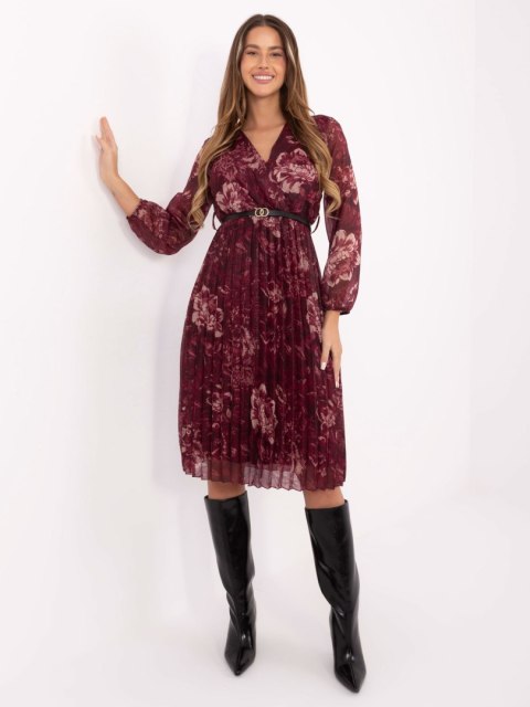 Sukienka IT-SK-10536-2.35 bordowy Sukienka IT-SK-10536-2.35 bordowy