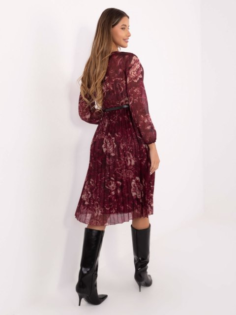 Sukienka IT-SK-10536-2.35 bordowy Sukienka IT-SK-10536-2.35 bordowy