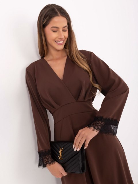 Sukienka MI-SK-92477.18P ciemny brązowy Sukienka MI-SK-92477.18P ciemny brązowy