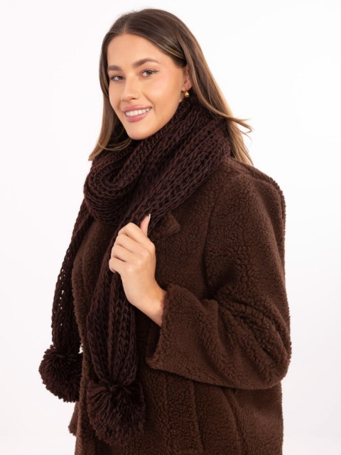 Szalik AT-SZ-S-2203.87 ciemny brązowy