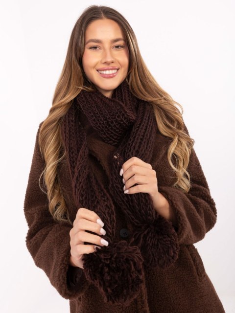 Szalik AT-SZ-S-2203.87 ciemny brązowy