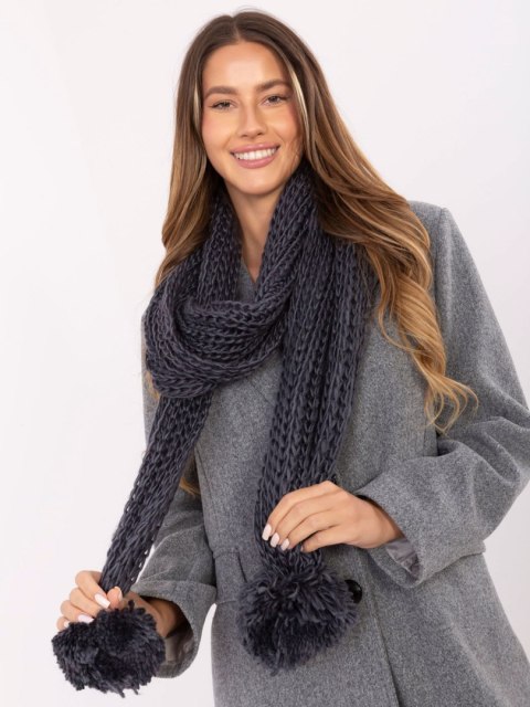 Szalik AT-SZ-S-2203.87 ciemny szary