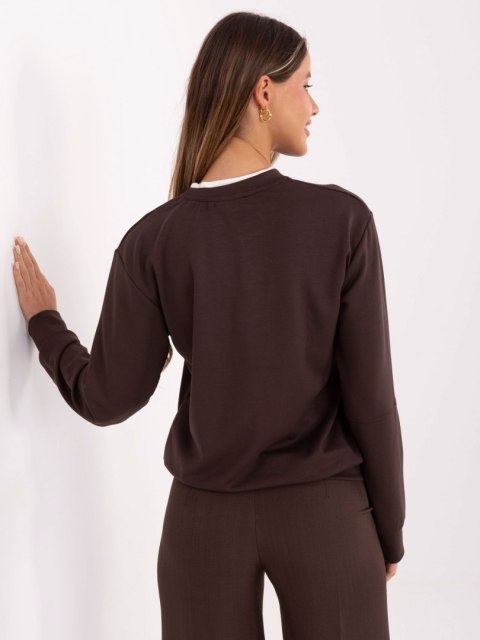 Bluza RV-BL-A929.00 ciemny brązowy