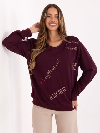 Bluza RV-BL-A968.00 bordowy