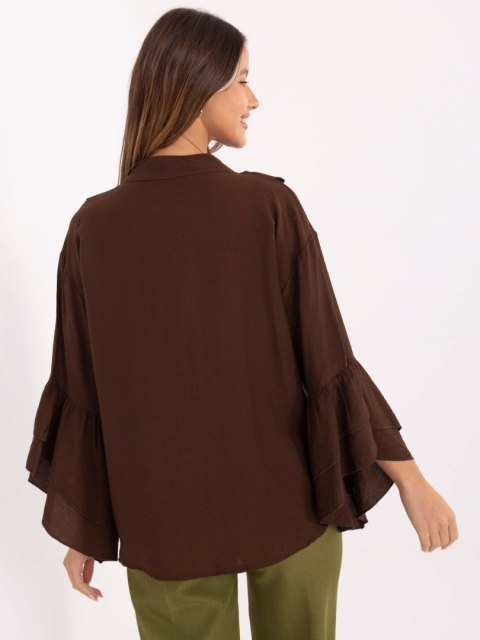 Koszula MI-KS-32330.05P brązowy