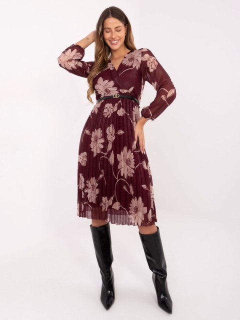 Sukienka IT-SK-10536.18P bordowy