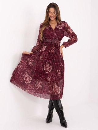Sukienka IT-SK-11389-2.12P bordowy