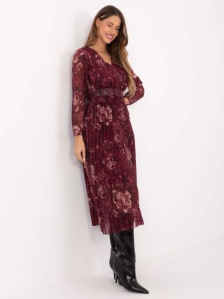Sukienka IT-SK-11389-2.12P bordowy