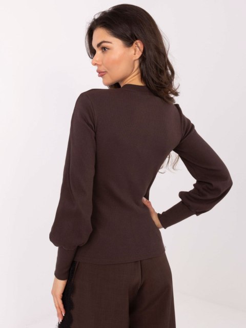 Bluzka RV-BZ-5223.15 ciemny brązowy S Bluzka RV-BZ-5223.15 ciemny brązowy S