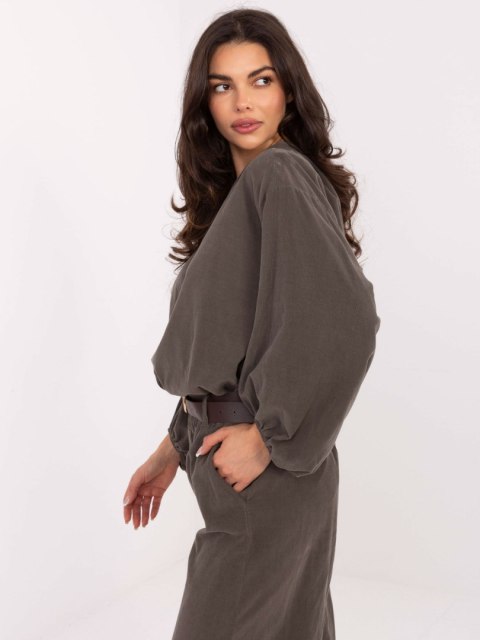 Koszula IT-KS-233607.63 ciemny khaki Koszula IT-KS-233607.63 ciemny khaki