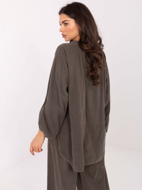 Koszula IT-KS-233607.63 ciemny khaki Koszula IT-KS-233607.63 ciemny khaki