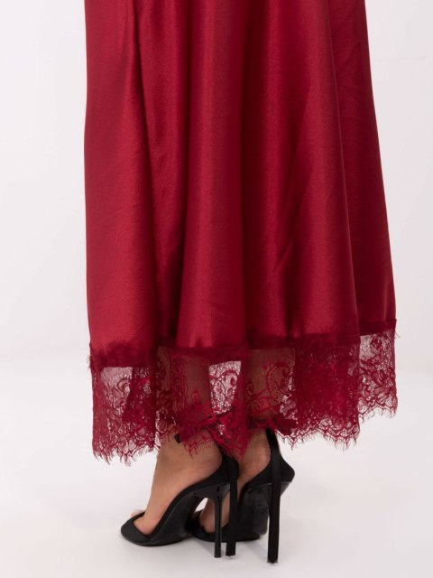 Stylowa spódnica damska bordowa – look z marynarką