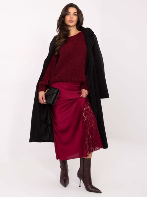 Elegancka spódnica midi z koronką – Stylowy Wieszak