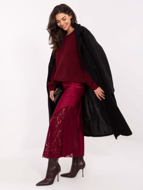 Spódnica burgundowa syrenka z połyskiem RUE PARIS
