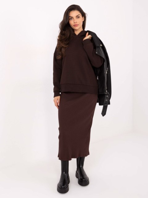 Spódnica RV-SD-A212.53 ciemny brązowy