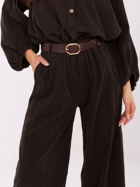Spodnie ITALY MODA w kolorze czekoladowym – Stylowy Wieszak