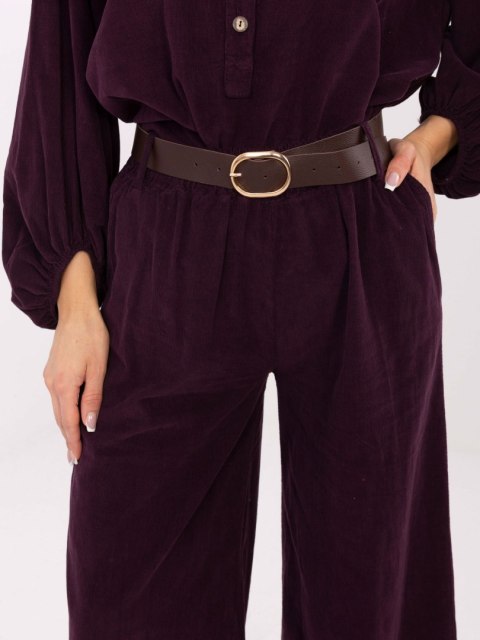 Spodnie z szerokimi nogawkami i gumką w pasie – Stylowy Wieszak