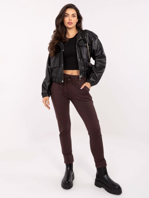 Spodnie dresowe RV-DR-3589.05X ciemny brązowy M