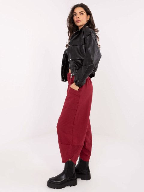 Spodnie dresowe RV-DR-9719.86 bordowy S/M