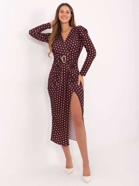 Sukienka IT-SK-21625-3.27 bordowy Sukienka IT-SK-21625-3.27 bordowy