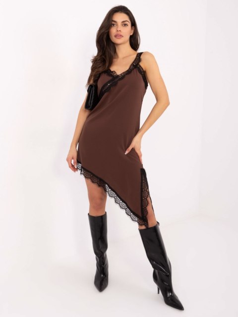 Sukienka MI-SK-62478.26 brązowy