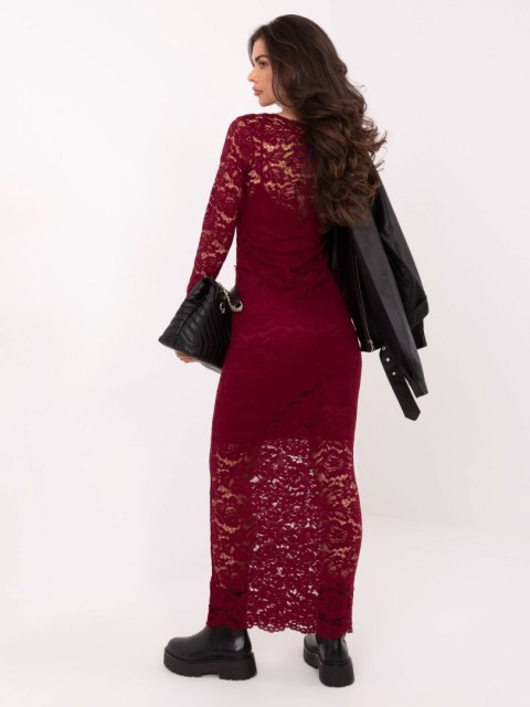 Stylowa burgundowa sukienka wieczorowa – Stylowy Wieszak