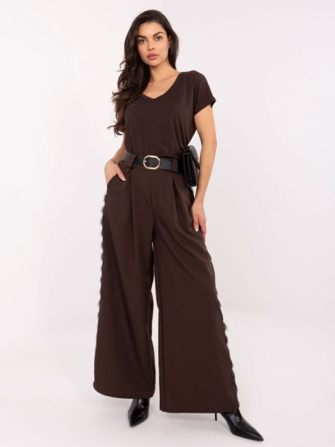 T-shirt RV-TS-4832.47P ciemny brązowy S