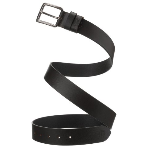 Klasyczny, brązowy pasek męski ze skóry naturalnej z tradycyjną klamrą - Peterson