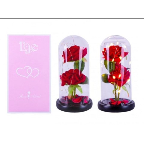 Kryształowa wieczna róża pod szklaną kopułą LED ROZ12 Kryształowa wieczna róża pod szklaną kopułą LED ROZ12