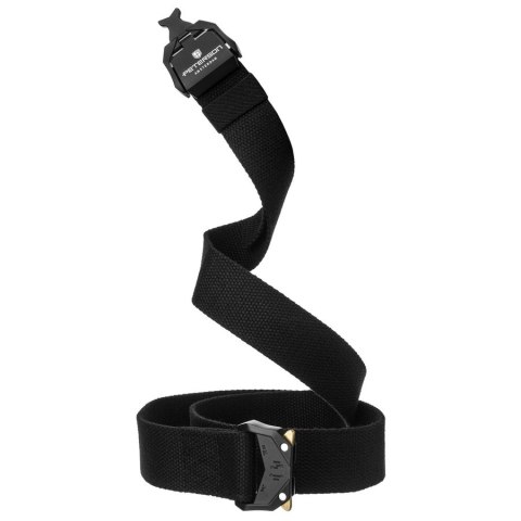 Pasek parciany męski Peterson z klamrą Quick Release QR czarny