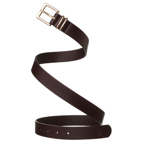 Brązowy, wąski pasek damski ze skóry ekologicznej - Peterson Brązowy, wąski pasek damski ze skóry ekologicznej - Peterson