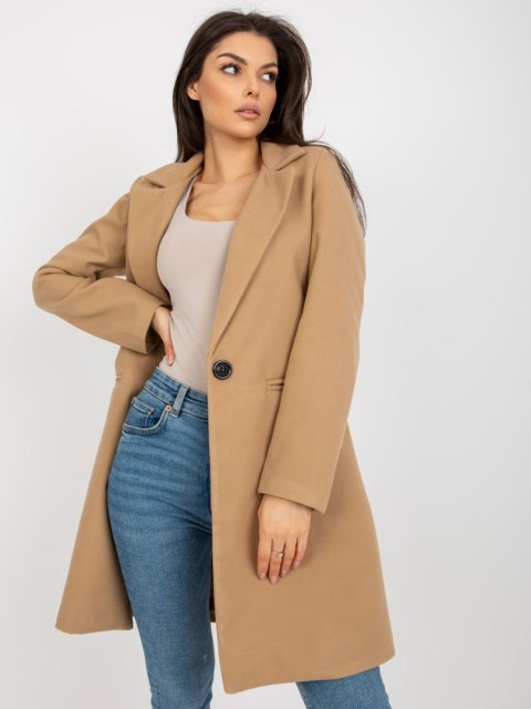 Płaszcz TW-PL-BI-23314.00P camelowy M Płaszcz TW-PL-BI-23314.00P camelowy M