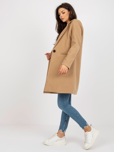 Płaszcz TW-PL-BI-23314.00P camelowy M Płaszcz TW-PL-BI-23314.00P camelowy M