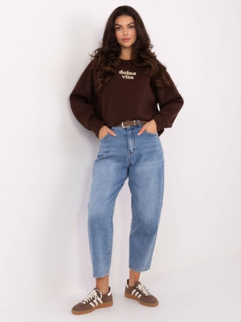 Stylowa bluza oversize w kolorze ciemnobrązowym – Stylowy Wieszak