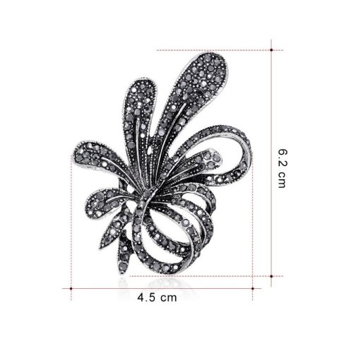 Broszka ozdobna KRYSZTAŁOWA BZ108 Broszka ozdobna KRYSZTAŁOWA BZ108