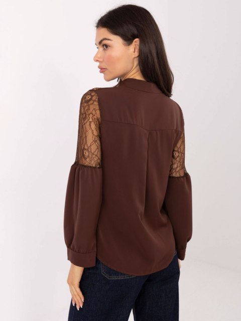 Stylowa brązowa koszula ITALY MODA – moda na co dzień i do pracy